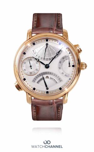Maurice LaCroix Masterpiece Double Retrograde, 43.5mm MP7018-PG101-930 (2009)