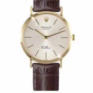 Rolex Vintage Cellini Champagne Dial 18ct Y/Gold 32mm 4112 (2001)