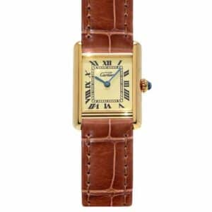 Cartier Vintage Must de Tank Vermeil 20mm x 22mm 5057001 (1990s)